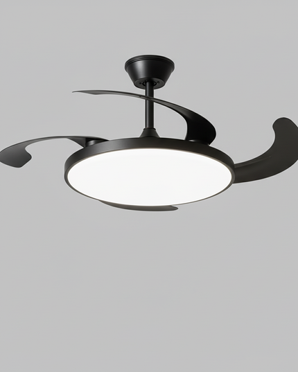 Lustre Ventilateur Invisible Moderne Noir - Noir 48 cm (48") / 220 V