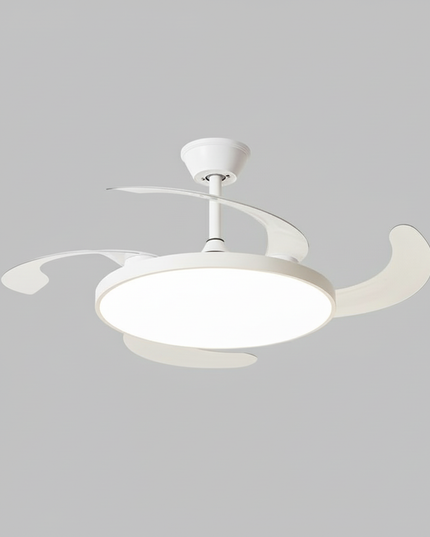 Lustre Ventilateur Invisible Moderne Noir - Pêche 122 cm (48") / 220 V