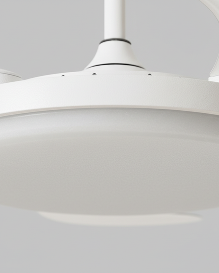 Lustre Ventilateur Invisible Moderne Noir - Vue 2