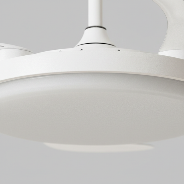 Lustre Ventilateur Invisible Moderne Noir - Vue 2