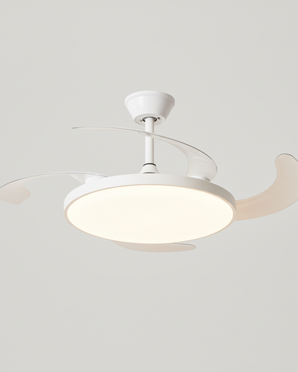 Lustre Ventilateur Invisible Moderne Noir - Vue 3