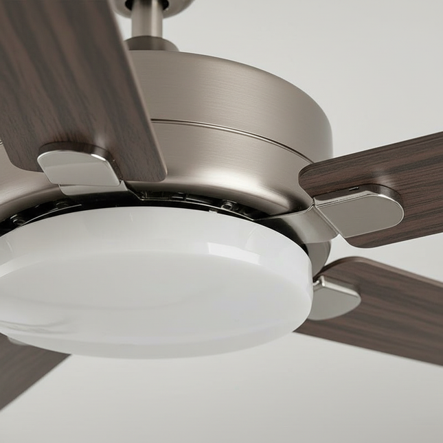 Lustre Ventilateur Invisible Nickel Moderne LED - Vue 2