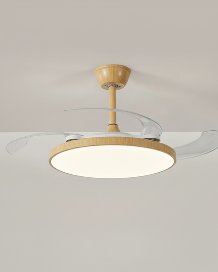 Lustre Ventilateur Invisible Noir Silencieux LED - Blanc - 3 en 1 RGB / 220 V