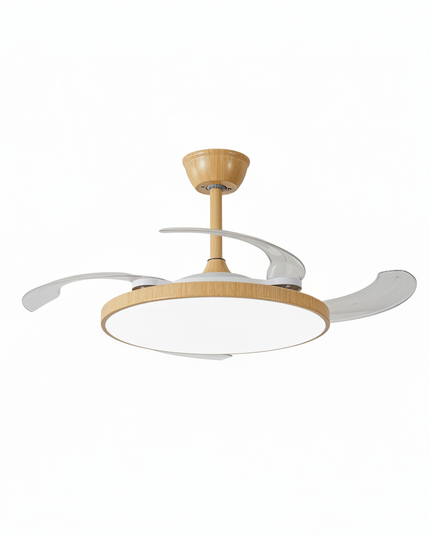 Lustre Ventilateur Invisible Noir Silencieux LED - Vue 1