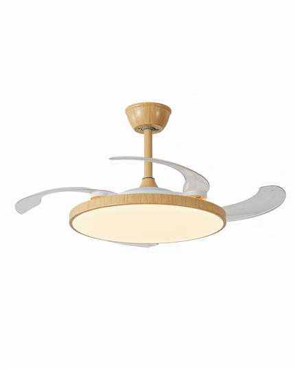 Lustre Ventilateur Invisible Noir Silencieux LED - Vue 3