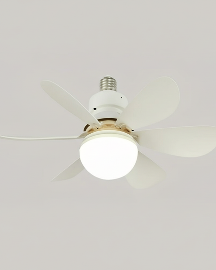 Lustre Ventilateur Moderne Blanc 6 Pales Smart - Blanc - 20 Lampes
