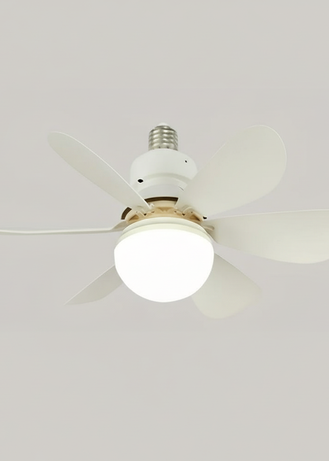 Lustre Ventilateur Moderne Blanc 6 Pales Smart - Vue 1