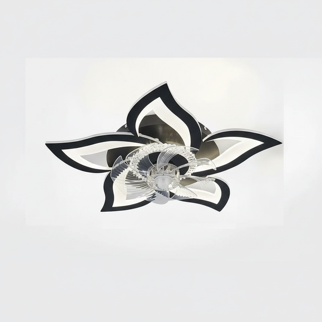 Lustre Ventilateur Moderne Blanc Rétractable Smart - Vue 1