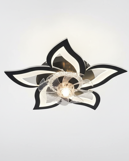 Lustre Ventilateur Moderne Blanc Rétractable Smart - Vue 3