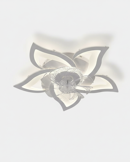 Lustre Ventilateur Moderne Blanc Silencieux Ultraplat - Vue 1