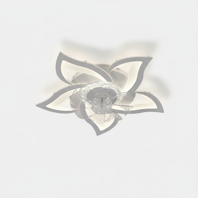 Lustre Ventilateur Moderne Blanc Silencieux Ultraplat - Vue 1