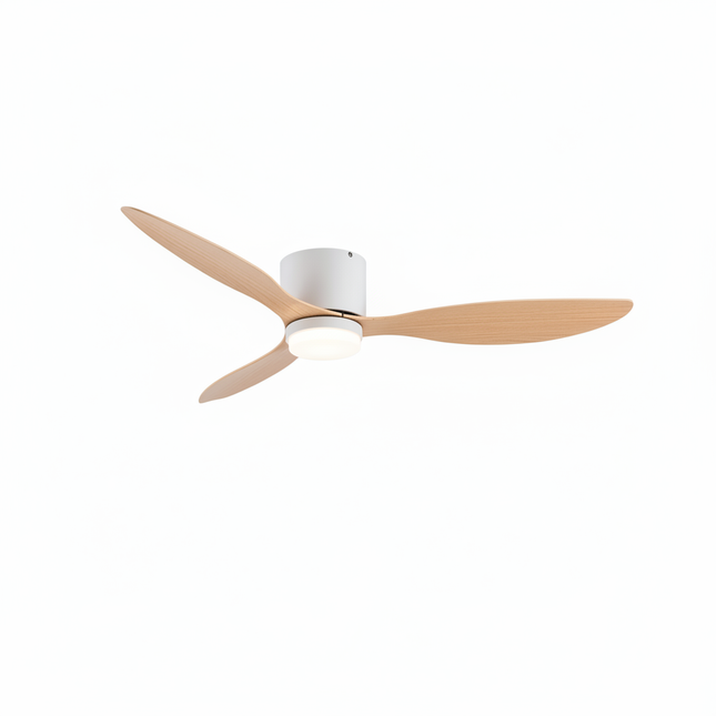 Lustre Ventilateur Moderne Bois Loft LED - Vue 1