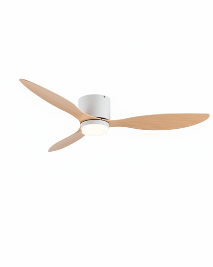 Lustre Ventilateur Moderne Bois Loft LED - Vue 3