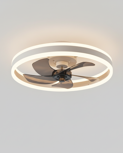 Lustre Ventilateur Moderne Smart LED Silencieux - Vue 3