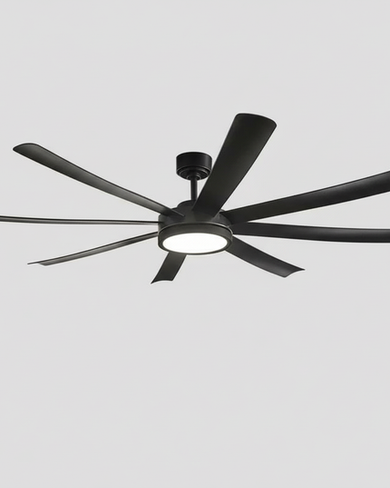 Lustre Ventilateur Noir 72p DC Réversible - Vue 1