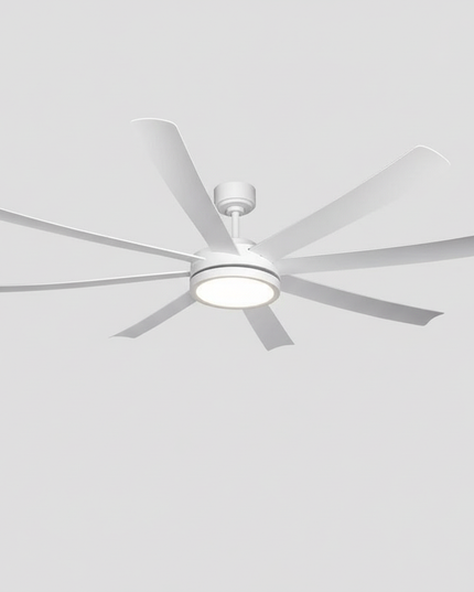 Lustre Ventilateur Noir Grand 3 Pales - 106 x 68 cm / Version améliorée / 100–265 V