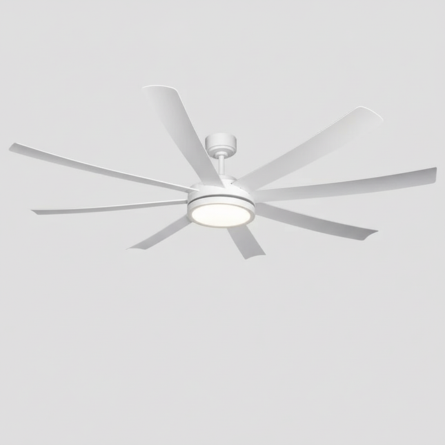Lustre Ventilateur Noir Grand 3 Pales - Vue 1