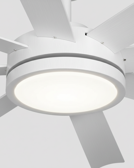 Lustre Ventilateur Noir Grand 3 Pales - Vue 2