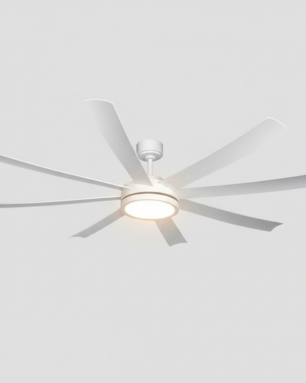 Lustre Ventilateur Noir Grand 3 Pales - Vue 3