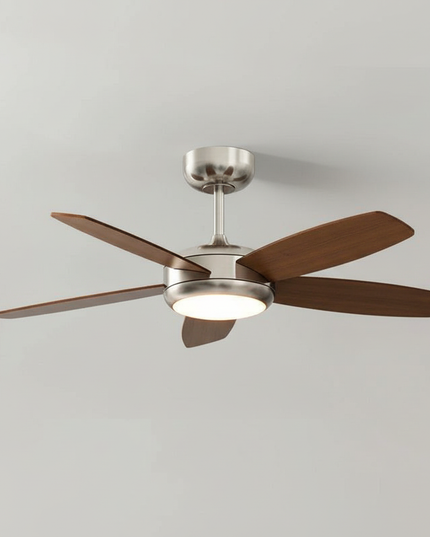 Lustre Ventilateur Noir Industriel Silencieux LED - Vue 3