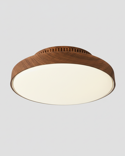 Lustre Ventilateur Noyer Sans Pales Silencieux - Ou L 55 x 55 cm (58W) / 52 pouces