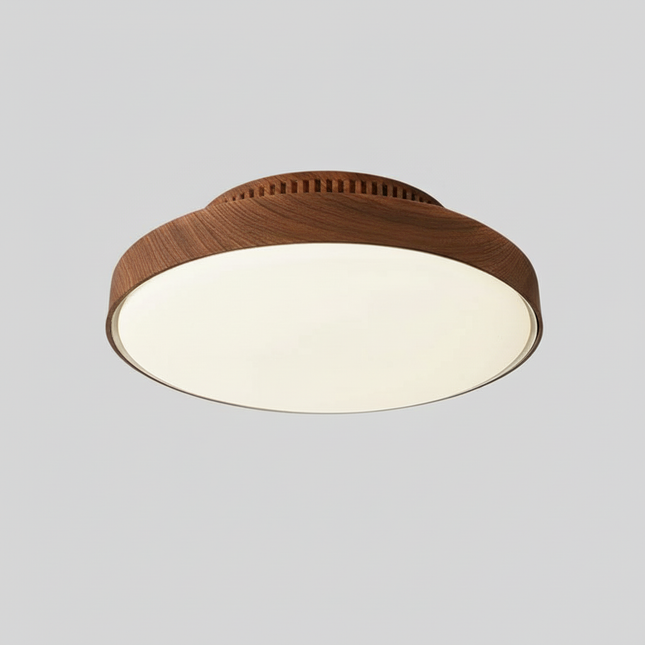 Lustre Ventilateur Noyer Sans Pales Silencieux - Vue 1