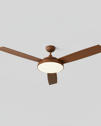 Lustre Ventilateur Noyer Sans Pales Silencieux - Vue 3