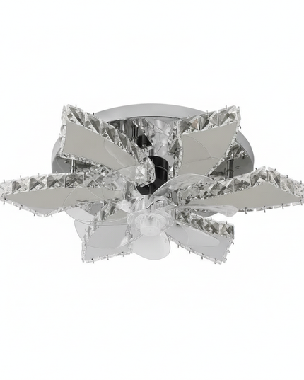 Lustre Ventilateur Pales Rétractables Cristal LED - ceiling fan / CHINA