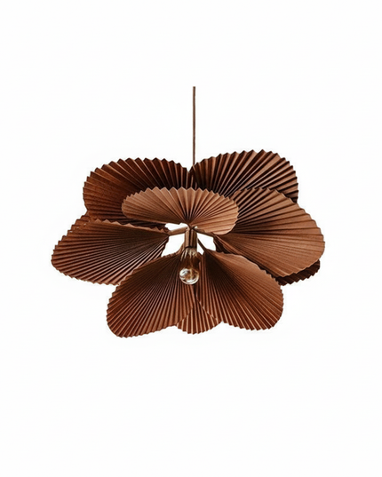 Lustre Ventilateur Papier Floral Fait Main - Ø 80 cm / 3 couleurs changeables