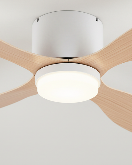 Lustre Ventilateur Plafond Bas Noir Silencieux - Vue 2