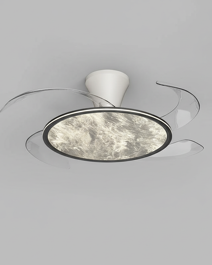 Lustre Ventilateur Plein Spectre Bois Anthracite - A1 - Blanc / variateur à distance