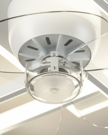 Lustre Ventilateur Rétractable Aluminium LED - Vue 2