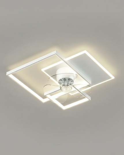 Lustre Ventilateur Rétractable Aluminium LED - Vue 3