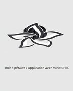 noir 5 pétales / Application avec variateur RC