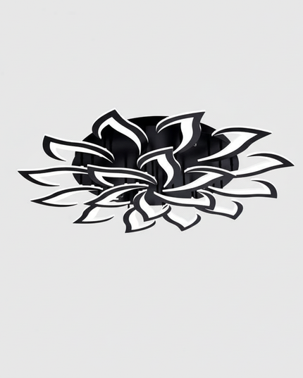 Lustre Ventilateur Rétractable Lotus Blanc - Vue 1