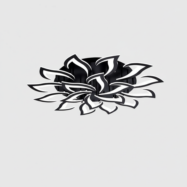 Lustre Ventilateur Rétractable Lotus Blanc - Vue 1