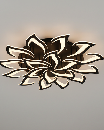 Lustre Ventilateur Rétractable Lotus Blanc - Vue 3