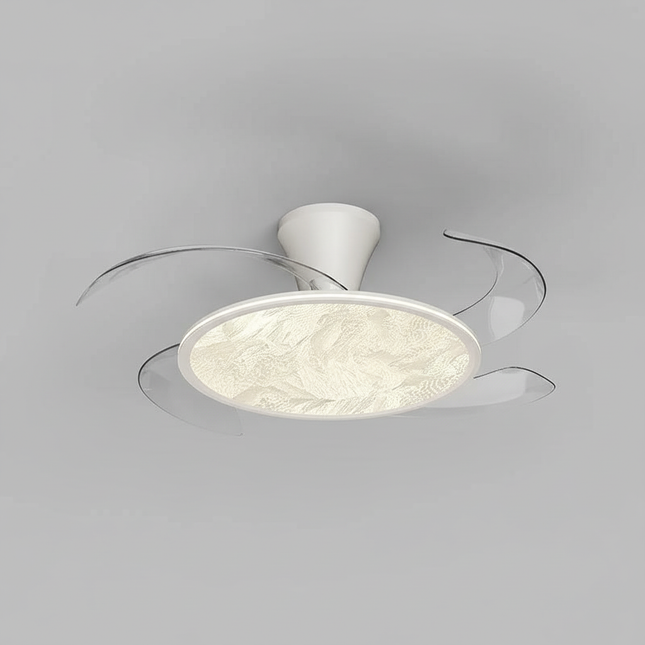 Lustre Ventilateur Rétractable Moderne Dimmable - Vue 1
