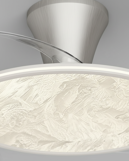 Lustre Ventilateur Rétractable Moderne Dimmable - Vue 2