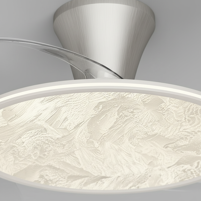 Lustre Ventilateur Rétractable Moderne Dimmable - Vue 2