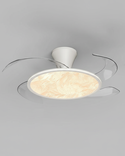 Lustre Ventilateur Rétractable Moderne Dimmable - Vue 3