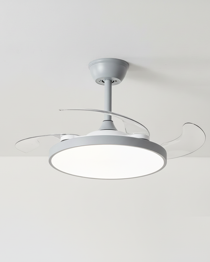 Lustre Ventilateur Rétractable Moderne LED Noir - Blanc 48 cm (42") / 220 V