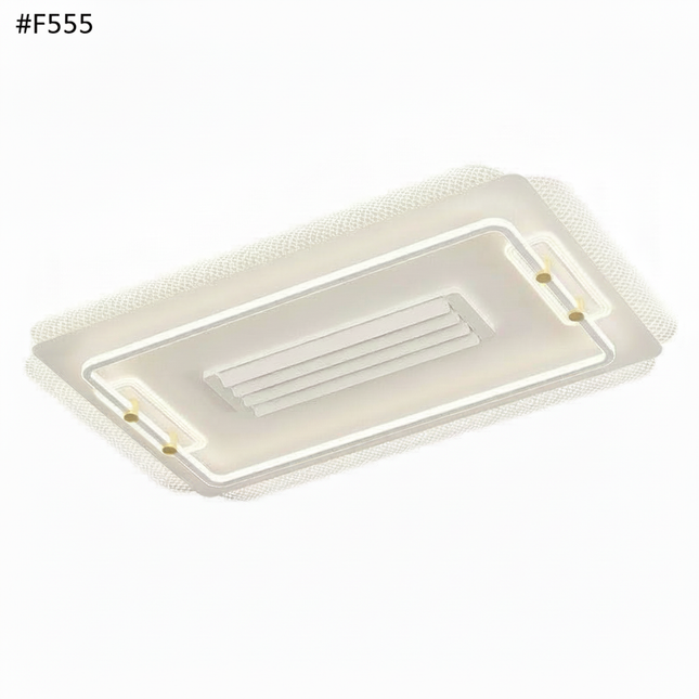 Lustre Ventilateur Rétractable Noir Dimmable - Vue 1