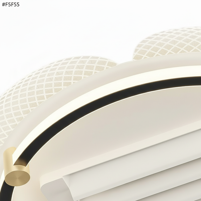 Lustre Ventilateur Rétractable Noir Réversible - Vue 2