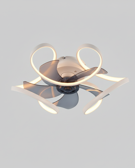 Lustre Ventilateur Rétractable Smart Scandinave - Vue 3