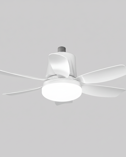 Lustre Ventilateur Rythme Musical RGB E27 - Blanc Ø 55 x 17 cm