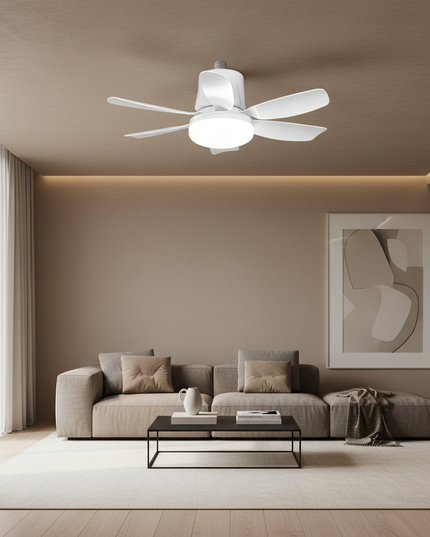 Lustre Ventilateur Rythme Musical RGB E27 - Vue 4