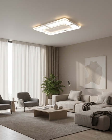 Lustre Ventilateur Sans Pales Acrylique Dimmable - Vue 4