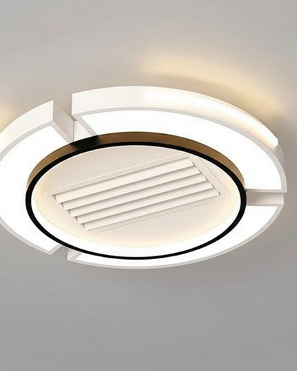 Lustre Ventilateur Sans Pales Blanc Carré LED - Blanc / 220 V