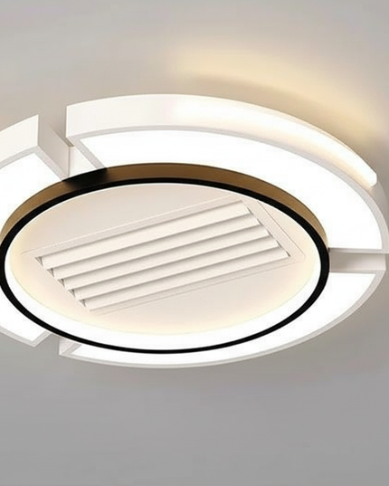 Lustre Ventilateur Sans Pales Blanc Carré LED - Vue 1